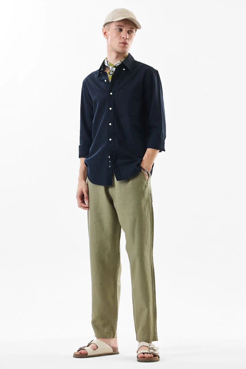 SNITCH 100% Linen Drawstring Trousers