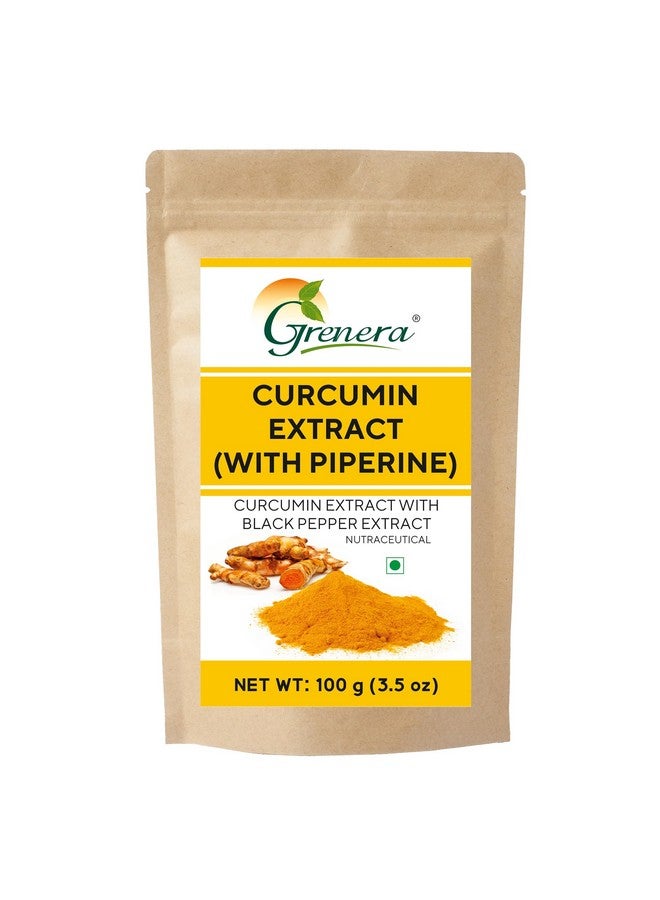 Grenera Curcumin Extract with Piperine Extract (Superior Turmeric, Black Pepper Extract) Immune & Joint Support, Maximum Absorption, 100 grams - Image 1