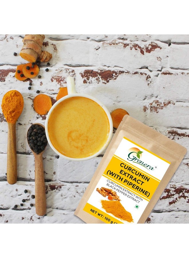 Grenera Curcumin Extract with Piperine Extract (Superior Turmeric, Black Pepper Extract) Immune & Joint Support, Maximum Absorption, 100 grams - Image 4