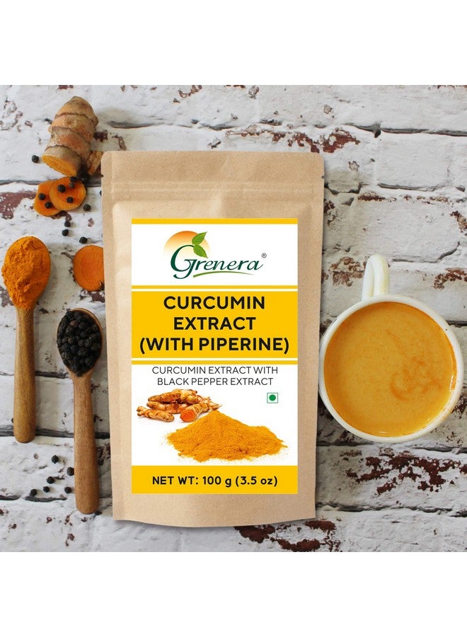 Grenera Curcumin Extract with Piperine Extract (Superior Turmeric, Black Pepper Extract) Immune & Joint Support, Maximum Absorption, 100 grams - Image 3