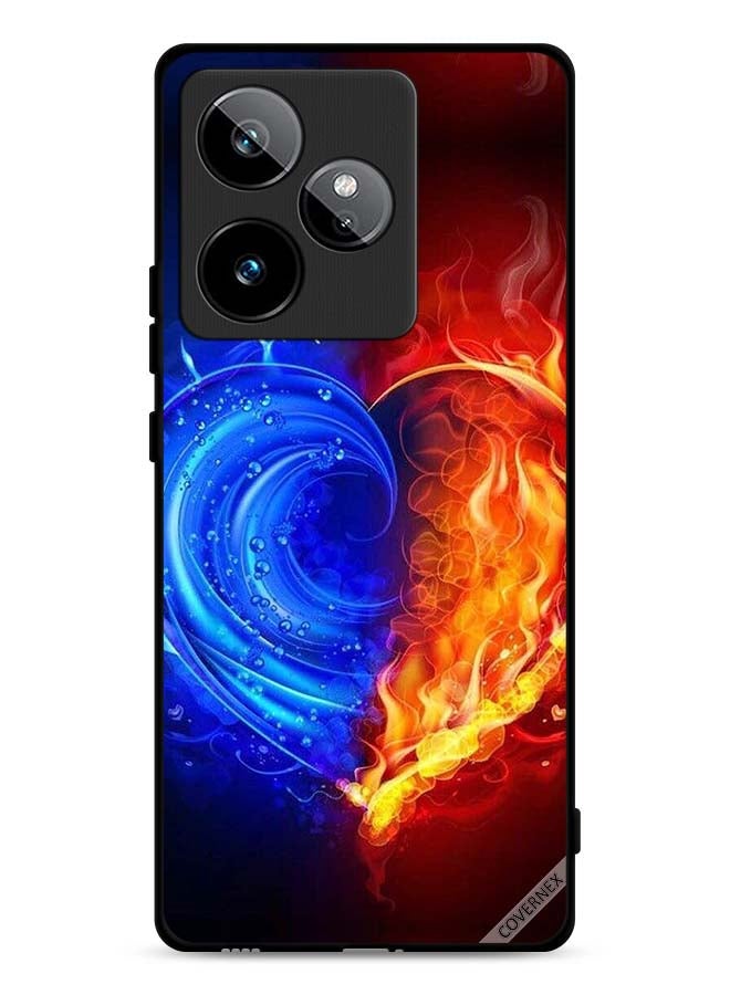 Covernex Realme GT 7T 5G Protective Case Cover Fire And Water Heart Wallpaper