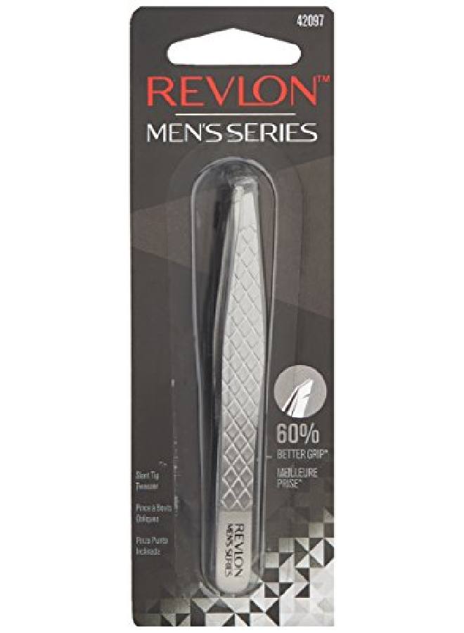 Revlon ملقط إزالة الشعر W من ريفلون - سلسلة الرجال - ملقط دقيق للرجال بحجم قبضة أكبر بنسبة 60% من الفولاذ المقاوم للصدأ (عبوة 1) - Image 3