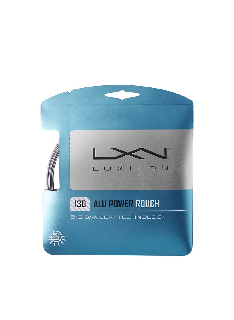 Wilson Alu Power Rough 130 Silver Tennis String - SET 40ft. ( 12.2m), String Gauge : 16 (1.30mm) - Image 1