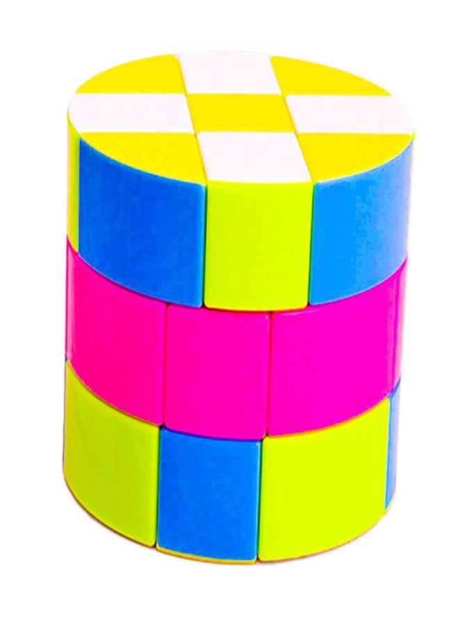 D ETERNAL 168 Months To 1200 Months Barrel Cylinder High Speed Stickerless Magic Cube 3X3X3 (Cylindrical Barrel Cube) - Image 1