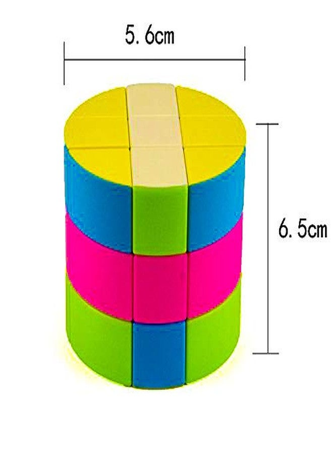 D ETERNAL 168 Months To 1200 Months Barrel Cylinder High Speed Stickerless Magic Cube 3X3X3 (Cylindrical Barrel Cube) - Image 4