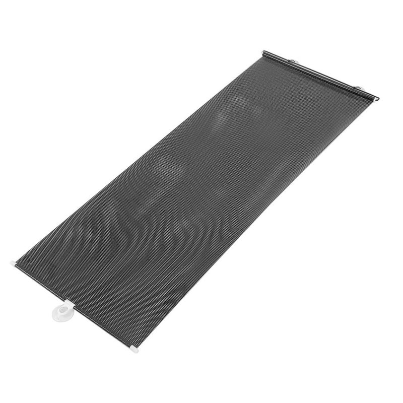 Universal Car Window Sunshade Roller UV Protection Heat Blocker Black - Image 2