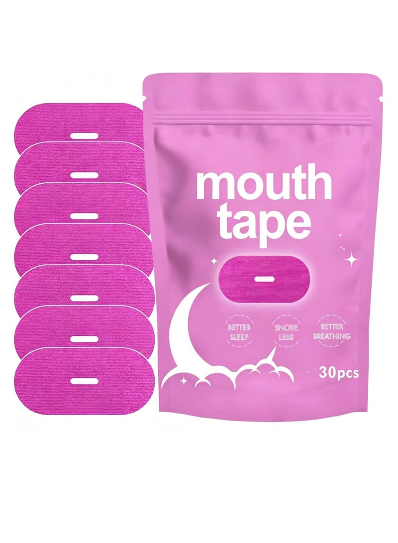 KOEC Mouth Tape for Sleeping - Anti Snoring Strips for Better Sleep - Comfortable & Hypoallergenic - Promote Nasal Breathing (pink, 30) - Image 1