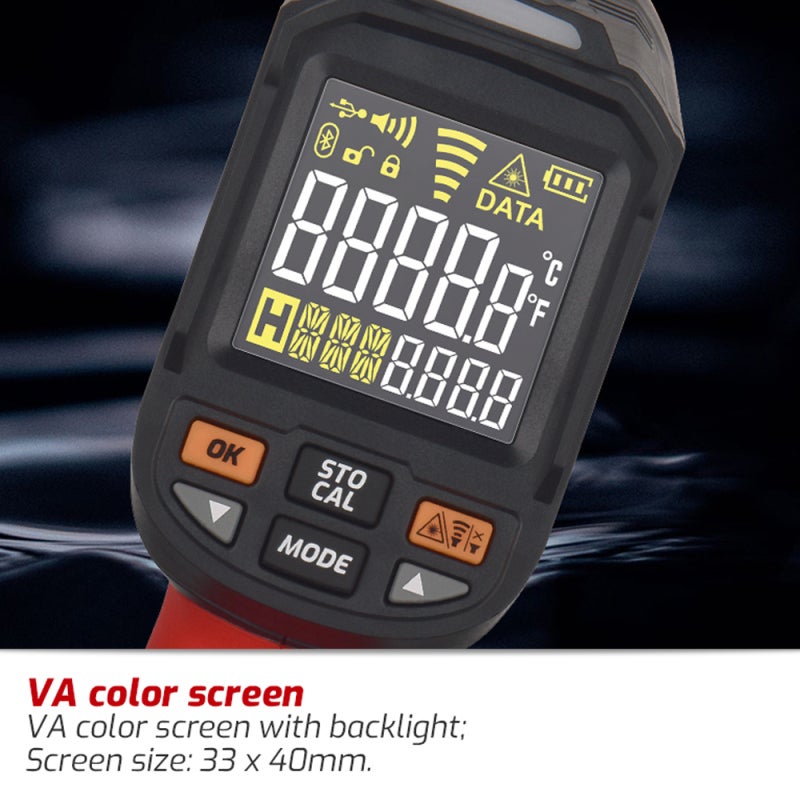 TASI Infrared Thermometer TA603B High Precision Infrared Measurement Digital Thermometer - Upper/Lower Limit Alarm IR Thermometer for Industrial Cooking Baking HVAC Car Repair Plantation Winemaking - Image 3