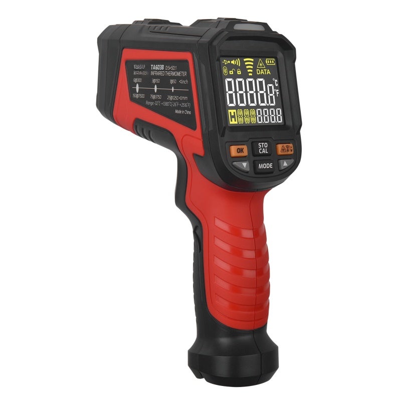 TASI Infrared Thermometer TA603B High Precision Infrared Measurement Digital Thermometer - Upper/Lower Limit Alarm IR Thermometer for Industrial Cooking Baking HVAC Car Repair Plantation Winemaking - Image 1
