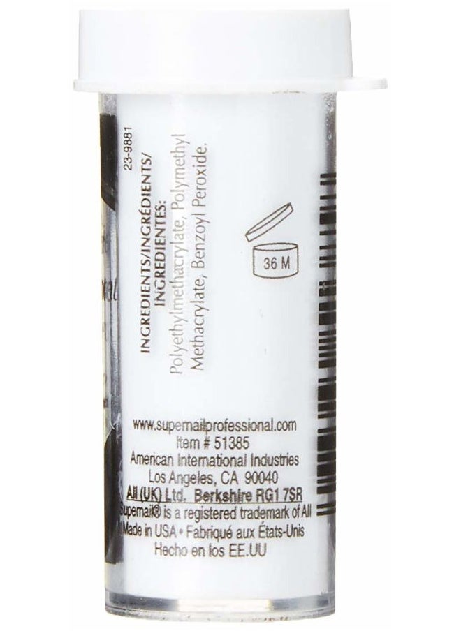 Super Nail - Super Nail Super Nail Supernail French Acrylic Clear Powder - 7 G / .25 Ounce, 0.25 Ounce - Image 1