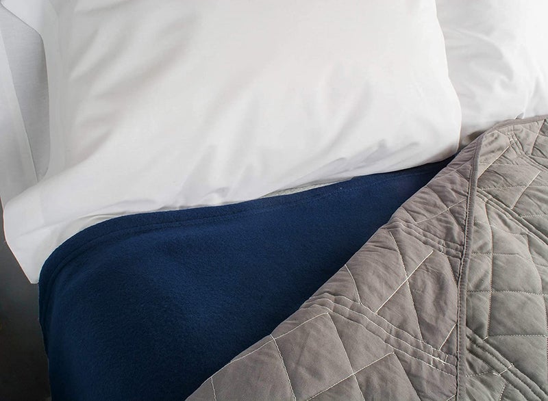 STARNSTYLE 300 TC All Season Solid/Plain Lightweight Polar Fleece Single Bed Blanket (152 x 230 cm) Blue Blanket SingleIV19 - Image 4