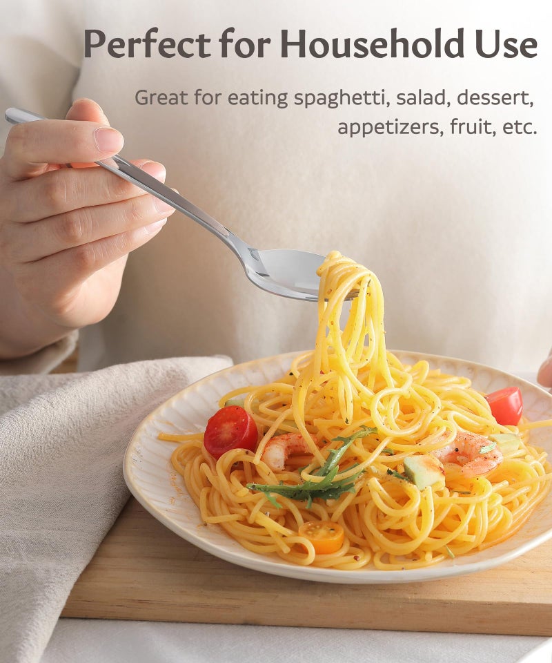Lovingly Yours 7-inch Spork Stainless Steel, Reusable Metal Sporks, Set of 4 - Image 4