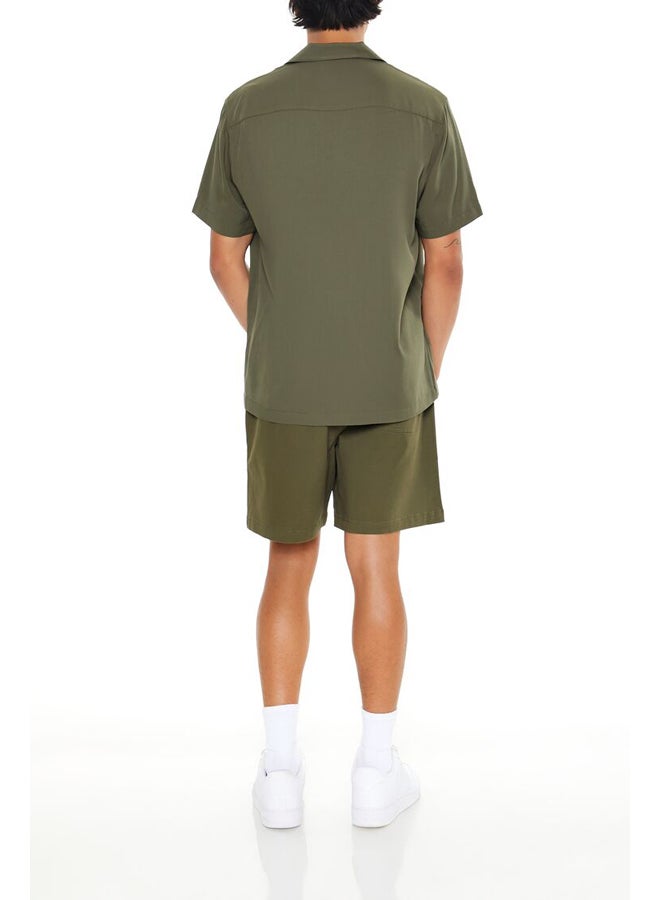 FOREVER 21 Vented-Hem Drawstring Shorts  - Image 3
