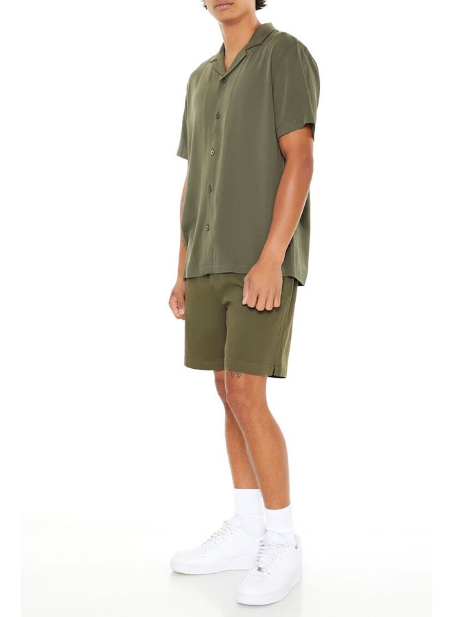 FOREVER 21 Vented-Hem Drawstring Shorts  - Image 4
