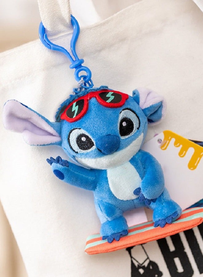 Stitch Plush Toy Keychain - Soft Doll Bag Charm & Adorable Key Ring, Unisex Birthday Gift for Boys and Girls,11cm  - Image 3