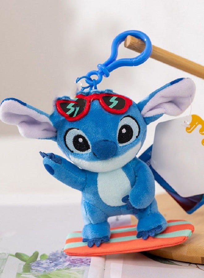 Stitch Plush Toy Keychain - Soft Doll Bag Charm & Adorable Key Ring, Unisex Birthday Gift for Boys and Girls,11cm  - Image 4