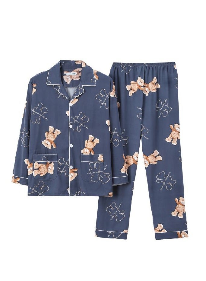 KUYING New Fashion Pajama Two Piece Set