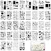 CH HAICHENG 36 PCS Plastic Journal Stencils for Bullet Junk Journal Notebook Diary Drawing Scrapbook Journal Stencil Templates 4x7 Inch - Image 2