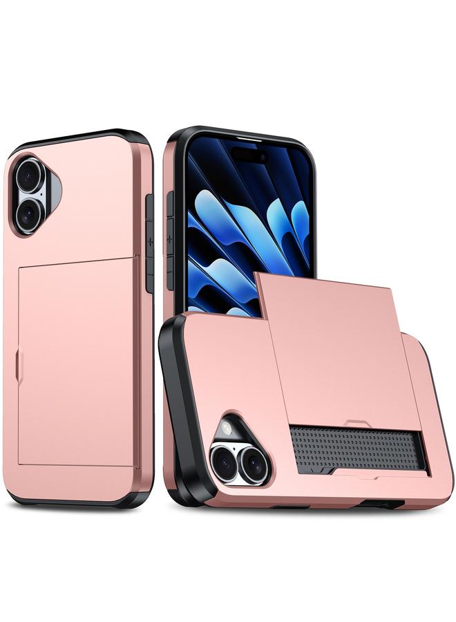 S-TOP Case For iPhone 16 Shockproof Armor Phone Case with Card Slot - Image 1