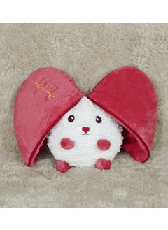 Canestar Valentine's Special Covered Bag Lamb - Special Design Zippered Closed Shape Heart Feature 20CM  - Image 2
