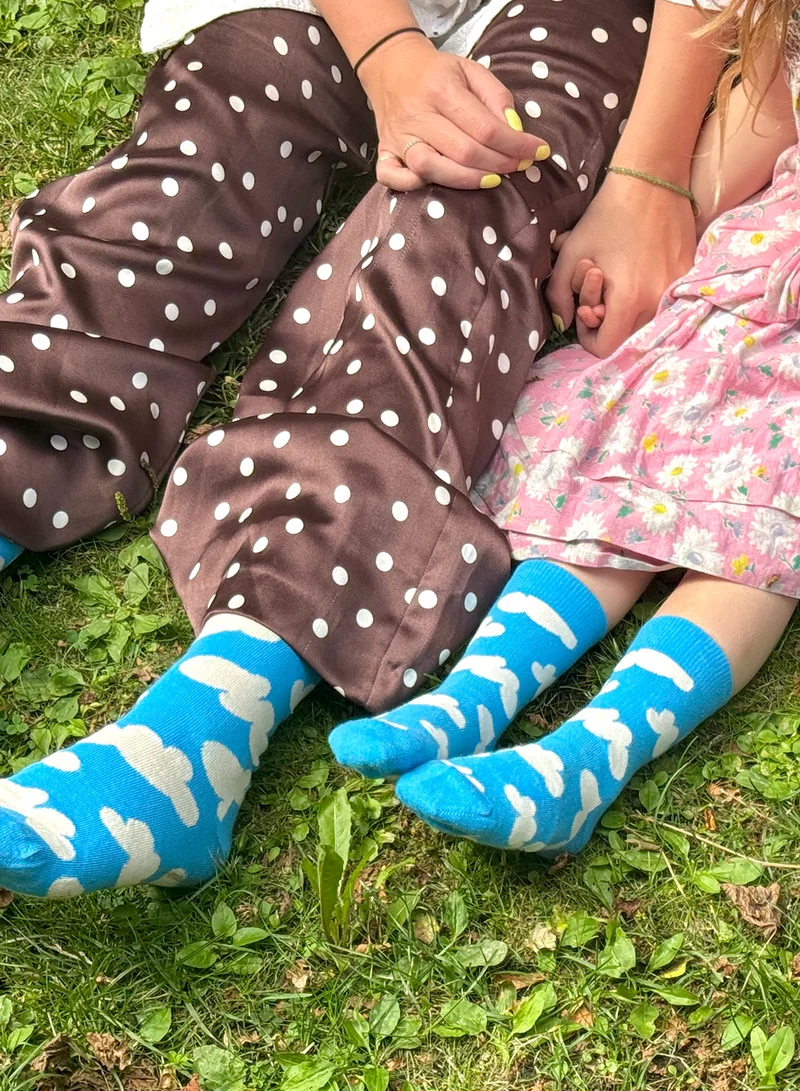 هابي سوكس جورب بطبعة الغيوم