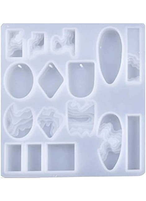 Beadsnfashion - Beadsnfashion Silicone Casting Wave Pattern Pendant Resin Mold Jewellery Making - Image 1