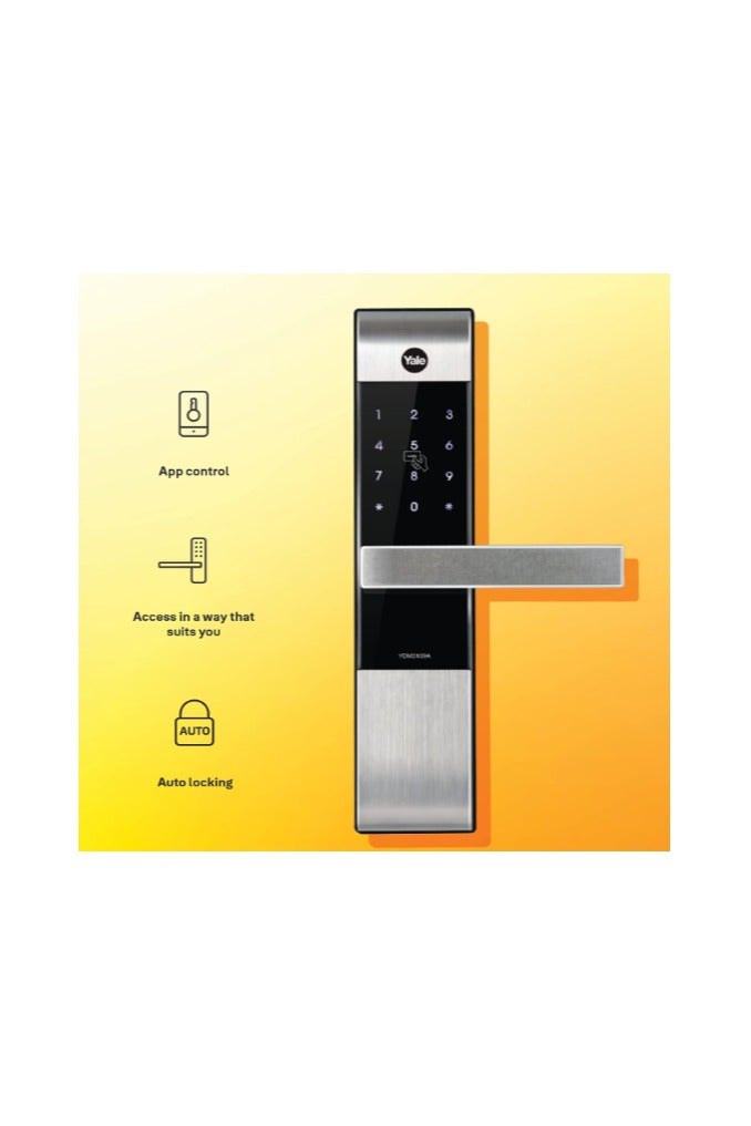 ييل قفل ذكي YDM3109A - رمز PIN، بطاقة RFID، مفتاح ميكانيكي، قفل تلقائي - دخول بدون مفتاح للأبواب اليسرى/اليمنى (تركيب مجاني) - Image 4