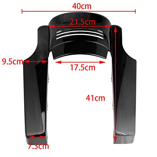AQIMY 5" Motorcycle Rear Fender Extension Stretched Filler Fits for Harley Touring Street Glide Road Glide 2014-2024 2023 2022 2021 2020 - Image 4