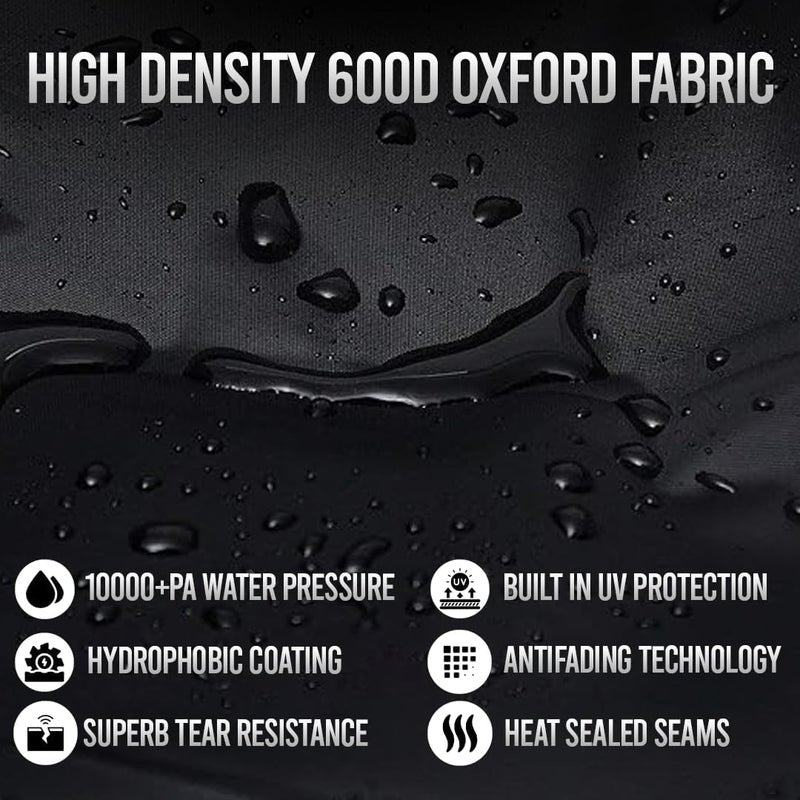 Cekure Bike Cover for 2 Bikes - 600D Bike Covers Outdoor Storage Waterproof & Heavy Duty, Bicycle Cover for 2 eBike, Mountain Bike, Road Bike, Hybrid Bike, Beach Cruiser Bike, Scooter and More - Image 5