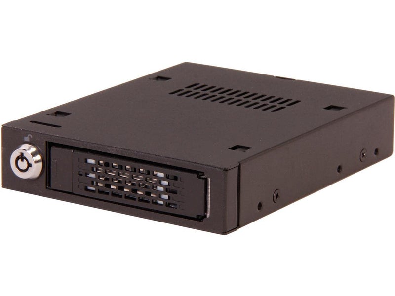 ICY DOCK Rugged Full Metal 2.5” SATA HDD & SSD Mobile Rack for External 3.5" Drive Bay | ToughArmor MB991SK-B - Image 1