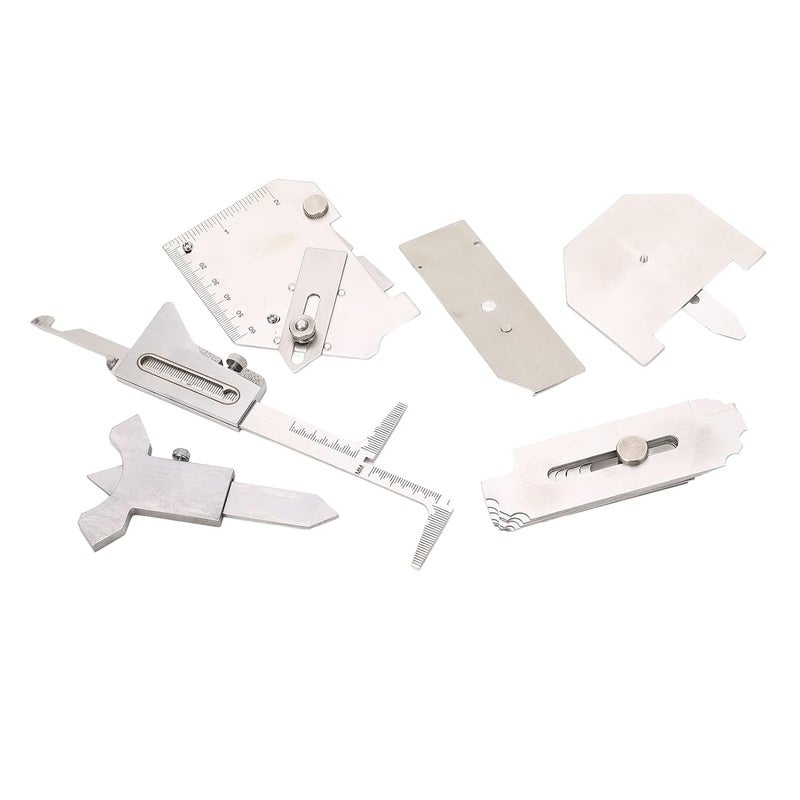 6 قطع مجموعة قياس اللحام من الفولاذ المقاوم للصدأ مع فحص التخلخل والقطع المنخفض والمرتفع - Image 3