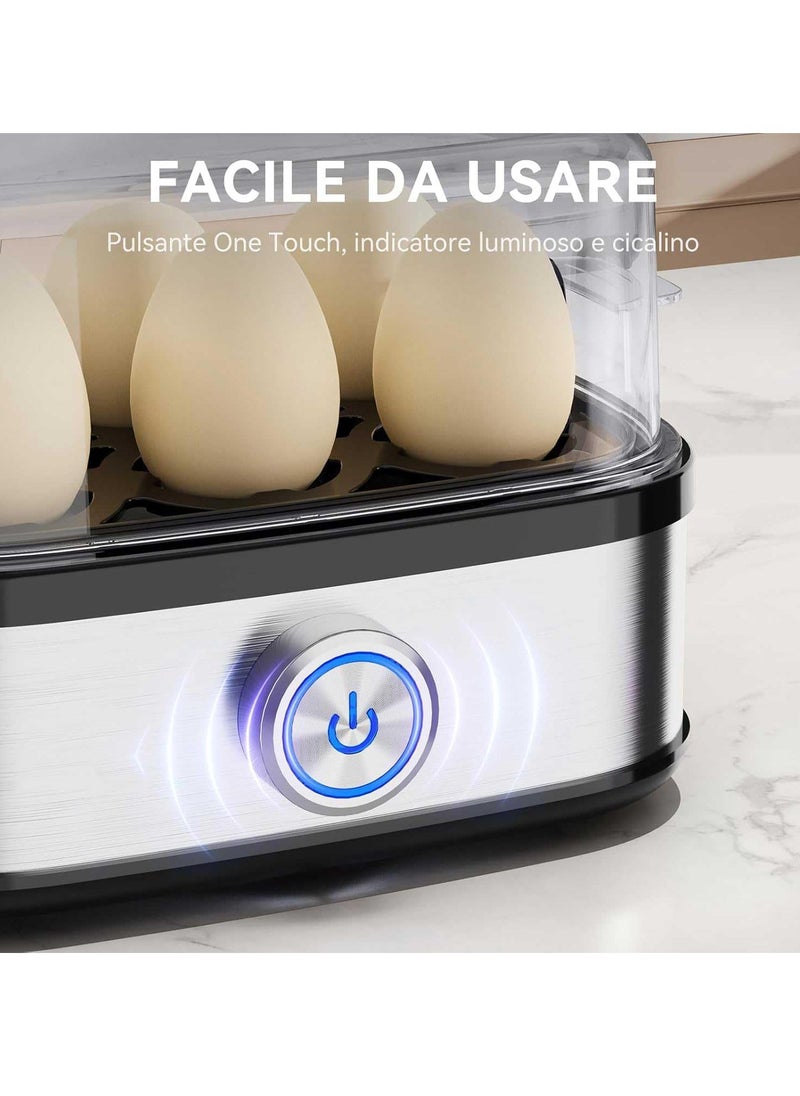 Generic Smart Egg Boiler Original, Electric Egg Cooker, Boil Up to 6 Eggs, 200W, Instant Egg Boiler, Stainless Steel, Egg Steamer, Electric Egg Cooker and Steamer  - Image 5