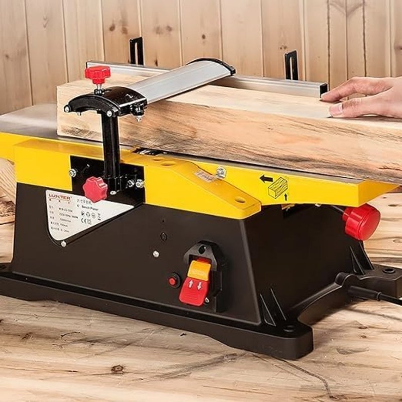 Benchtop Thickness Planer with 2 sets of planers, 1800W 12000rpm Wood Planer Thicknesser Machine, for Wood Cutting Woodworking and DIY - Image 2