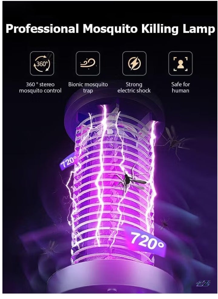 Electric Mosquito Killer UV Light | Powerful Insect Zapper Trap for Mosquitoes, Moths & Flies | Electronic Fly Zapper for Home, Bedroom, Kitchen, Office Use | Safe & Effective