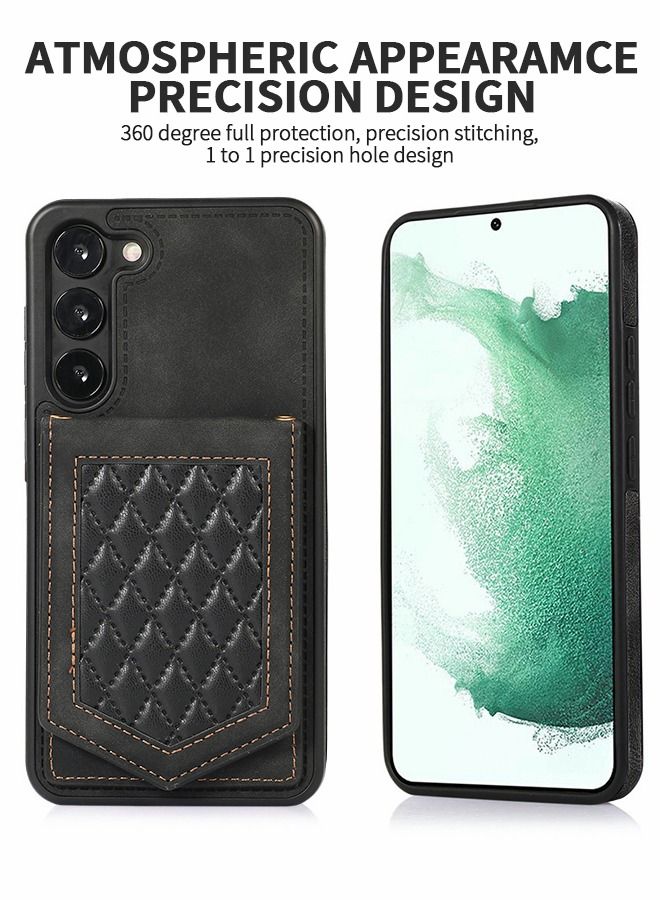 GROIC For Samsung Galaxy S23Plus 6.6" Wallet Case, Leather Phone Cover with Shoulder Strap Kickstand,Card Holder Wallet Phone Shell for Samsung Galaxy S23Plus  - Image 3