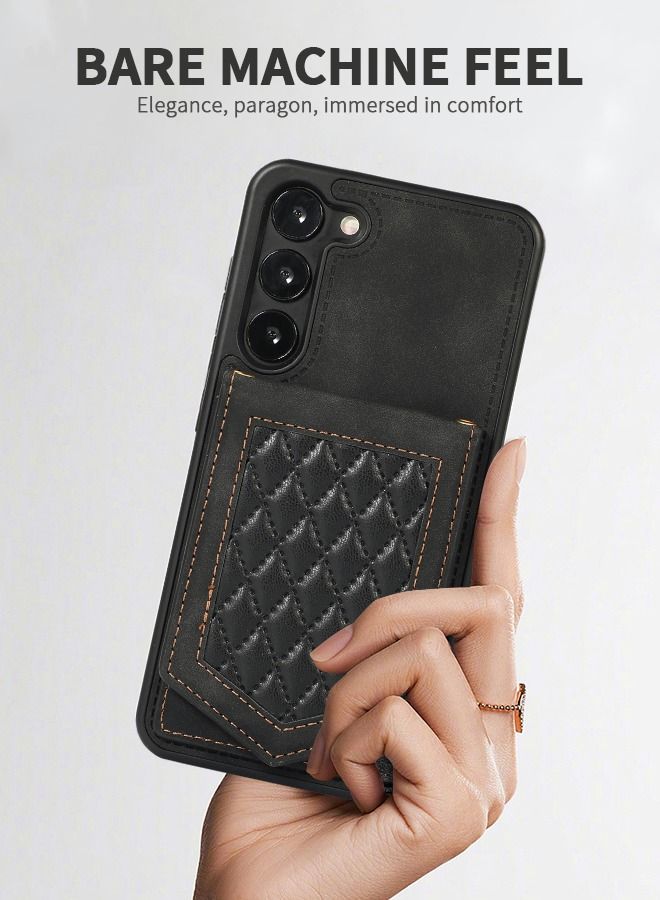 GROIC For Samsung Galaxy S23Plus 6.6" Wallet Case, Leather Phone Cover with Shoulder Strap Kickstand,Card Holder Wallet Phone Shell for Samsung Galaxy S23Plus  - Image 2
