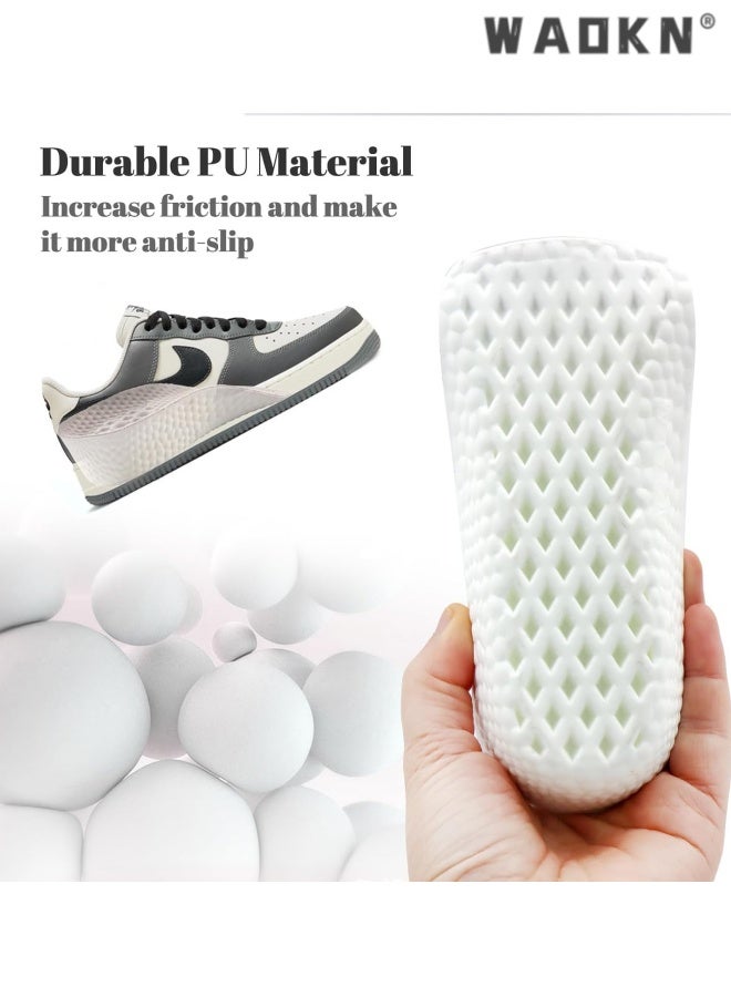 WAOKN 3 Pairs Height Increase Insoles for Men and Women, Foot Arch Contour Shoes Lifts for Men Orthopedic Heel Lift Cushion Gel Leg Discrepancy Balancer , Comfortable and not tiring feet , 1.5cm 2.5cm 3.5cm, Grey . - Image 3