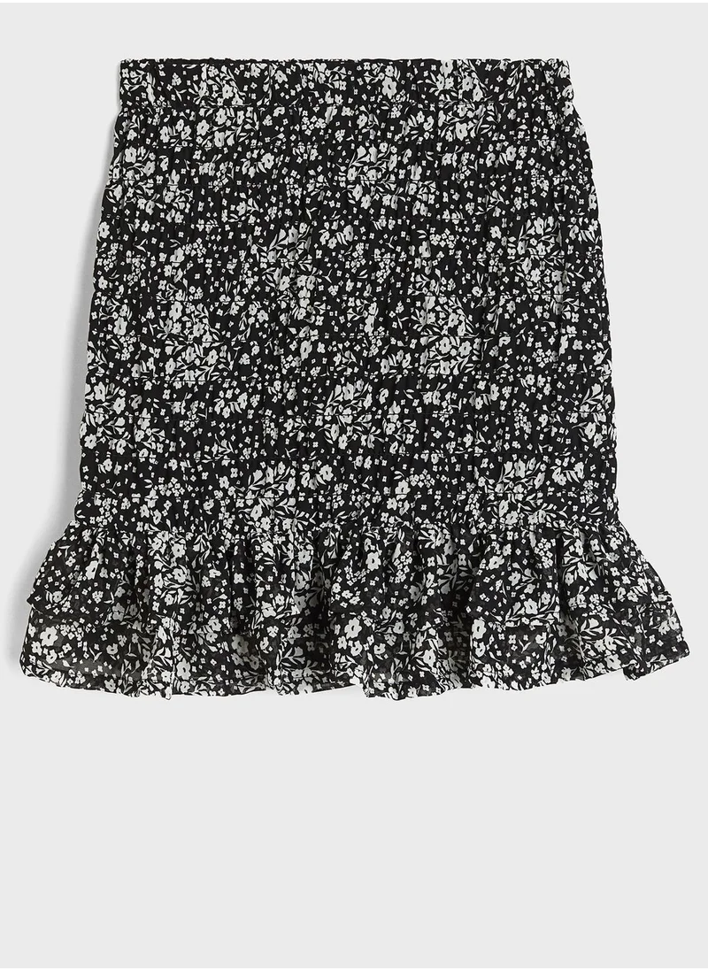 H&M Kids Printed Midi Skirt