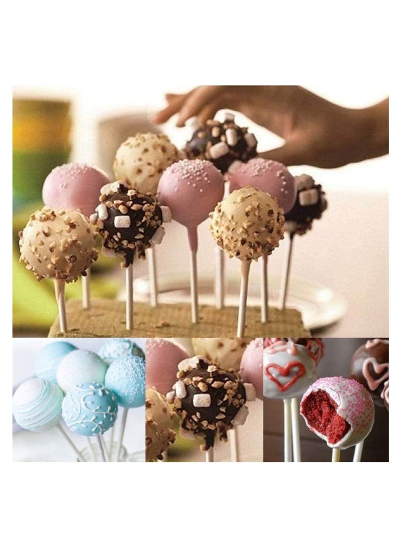 20 Cavity Silicone Cake Pop Mold Lollipop Baking Mold Tray with Sticks,Multi-color  - Image 3