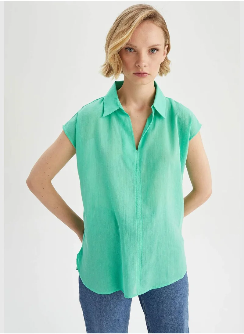 DeFacto Regular Fit Short Sleeve Blouse