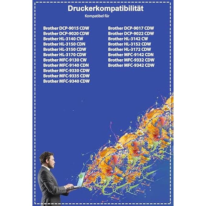 TN241 TN245 XL COMPATIBLE WITH TONER BROTHER TN-241 TN-245 242 246 TN242 TN246 FOR DCP-9022CDW DCP-9020CDW MFC-9332CDW MFC-9142CDN HL-3140CW HL-3142CW HL-3152CDCDWWWWWWWCYAN 4 PACK - Image 3