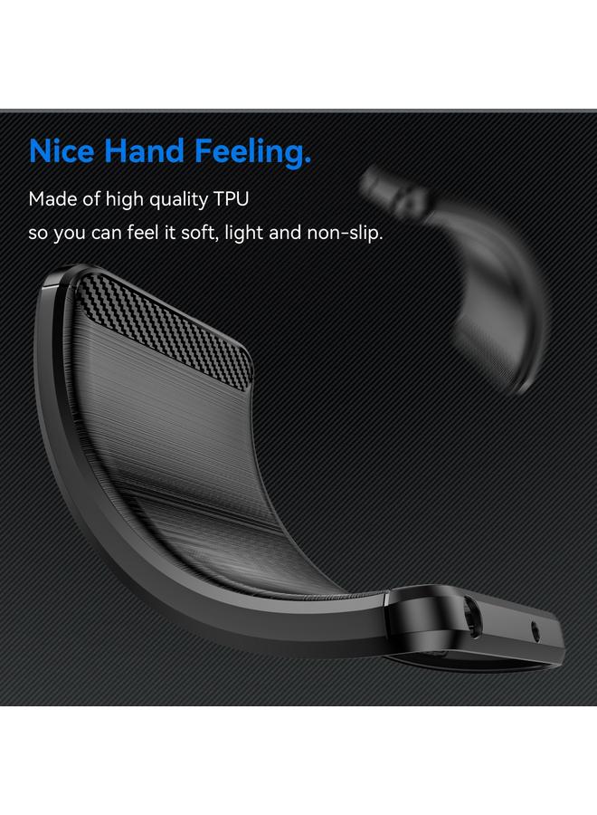 اس-توب جراب لهاتف Realme Narzo 60X مصنوع من ألياف الكربون المصقولة ومصنوع من مادة TPU - Image 4