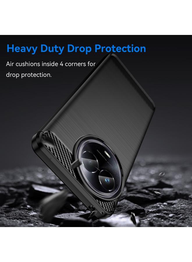 اس-توب جراب لهاتف Realme Narzo 60X مصنوع من ألياف الكربون المصقولة ومصنوع من مادة TPU - Image 3