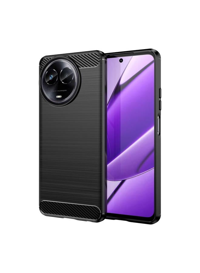 اس-توب جراب لهاتف Realme Narzo 60X مصنوع من ألياف الكربون المصقولة ومصنوع من مادة TPU - Image 1