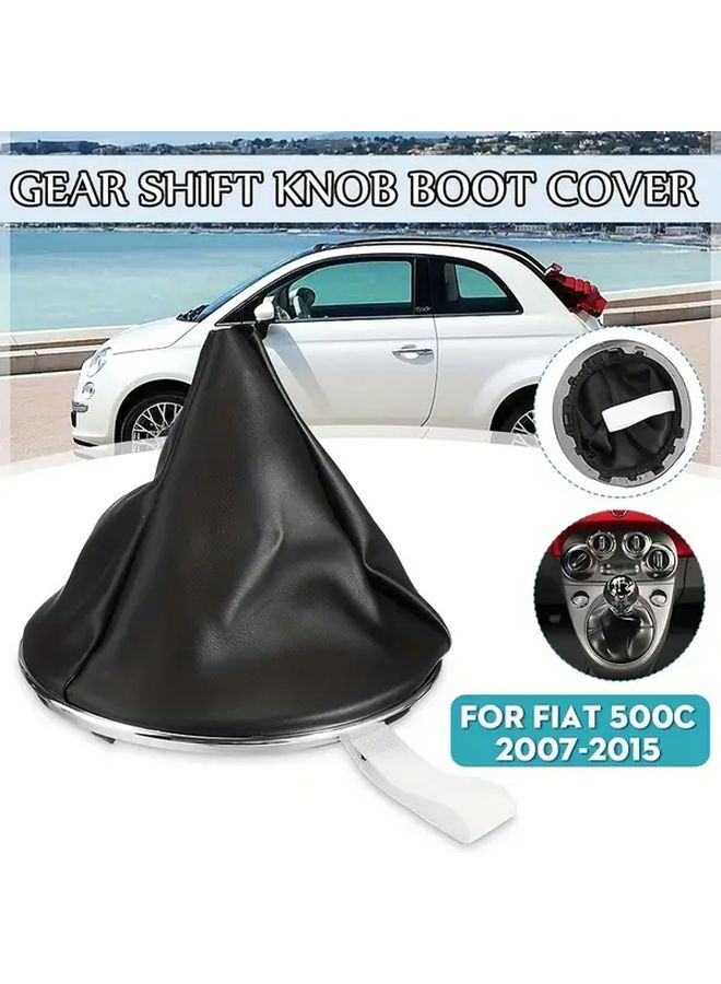 لغطاء ناقل الحركة الخاص بفيات 500C موديل 2007-2015، قطعة واحدة من الجلد الصناعي PU - Image 1