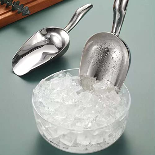 Fuukou Stainless Steel Ice Scoop - Mini Ice Scoop for Freezer, Heavy Duty, Dishwasher Safe, 5 OZ - Image 2