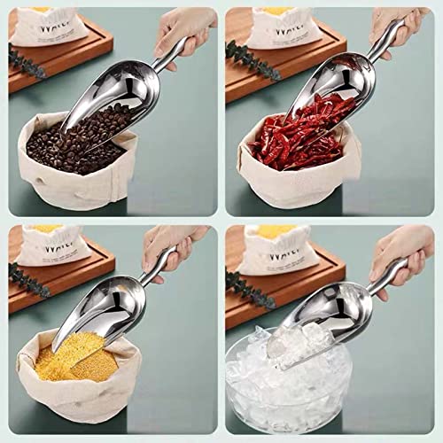 Fuukou Stainless Steel Ice Scoop - Mini Ice Scoop for Freezer, Heavy Duty, Dishwasher Safe, 5 OZ - Image 5