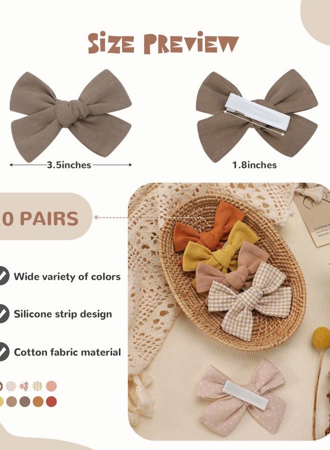 Jollybows 20 PCS Baby Girls Hair Clips Set Hair Bows Barrettes Handmade Accessories Alligator Clip for Babies Infant Toddlers Little Kids Teens - Image 2