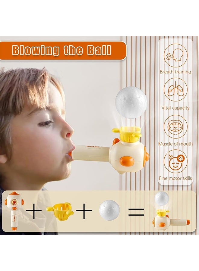 Sensory Breathing Exerciser Toy for Kids, Floating Blow Balls with Whistle Autism Speech Therapy Educational Gift for 3-7 Years Old - Image 3
