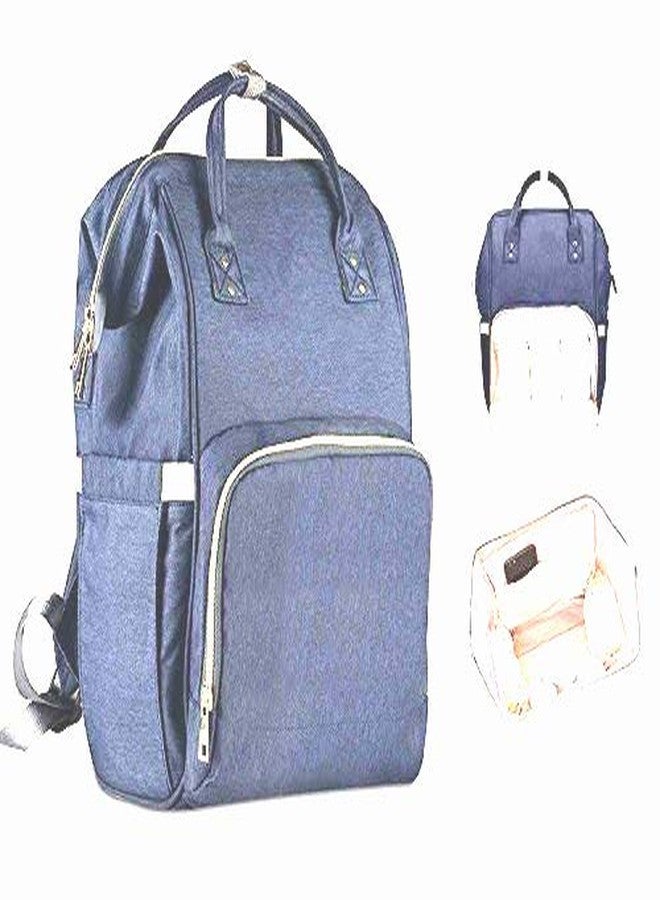 IneffableMaternity Travel Diaper Bag Organizer Large Mother Baby Backpack (Blue) - Image 2